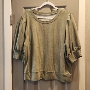 XL Green Loft Outlet Sweatshirt/Blouse